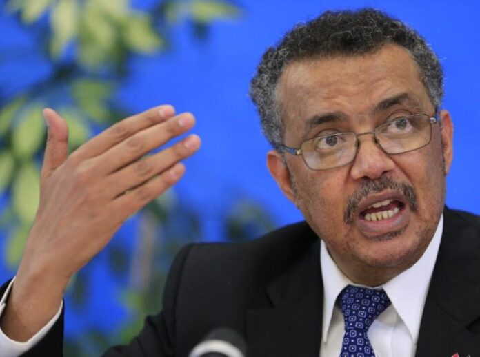 FILE PHOTO: Ghebreyesus candidate for Director General of the WHO attends a news conference in Geneva